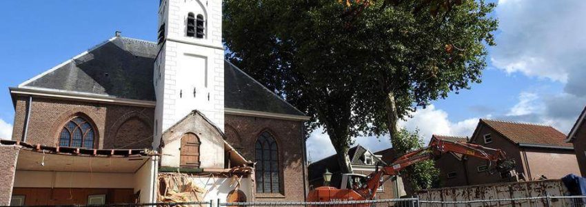 Verbouwing aan de Hervormde Kerk is begonnen